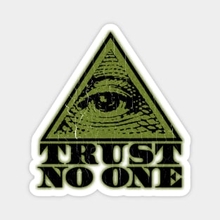 Trust No One (vintage distressed look) Magnet