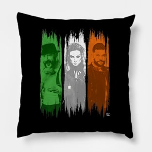 Group Shot Irish Superstars Ireland Flag Panels Pillow