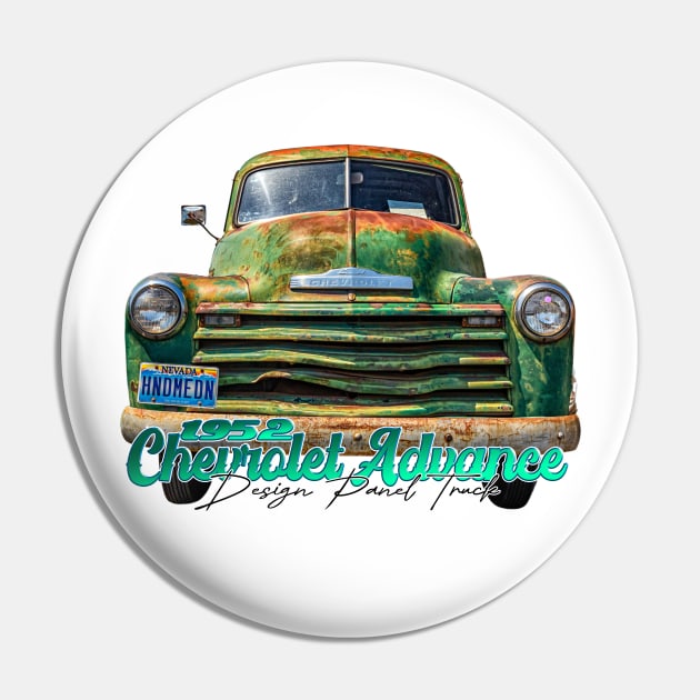 1952 Chevrolet Advance Design Panel Truck Pin by Gestalt Imagery