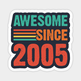 Vintage Awesome Since 2005 Magnet