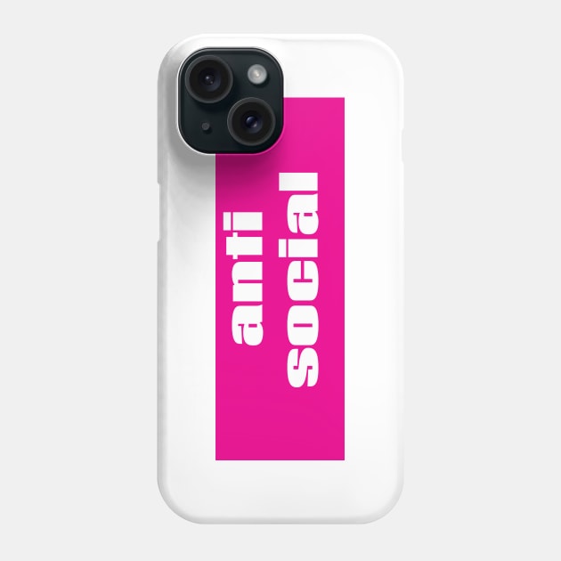 Anti Social Phone Case by ProjectX23Red