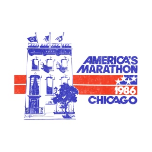 Chicago Marathon 1986 / Faded Vintage Style T-Shirt