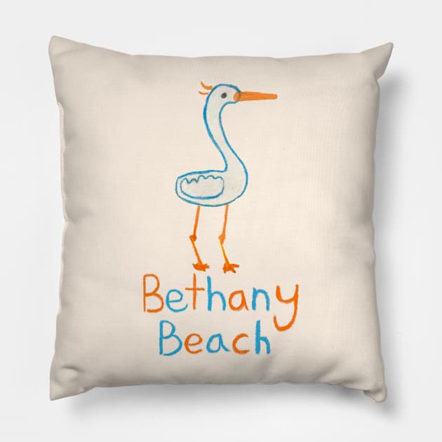 Bethany Beach Kids Heron Pillow by BETHANY BEACH