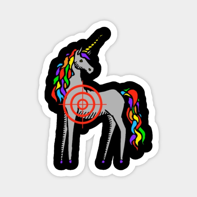 Unicorn Installing Muscles Please Wait TShirt Magnet by Xizin Gao