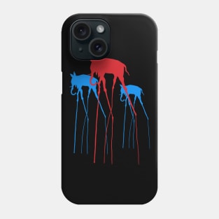 Salvador Dali 3 Elephants Minimal Artwork Cutout Phone Case