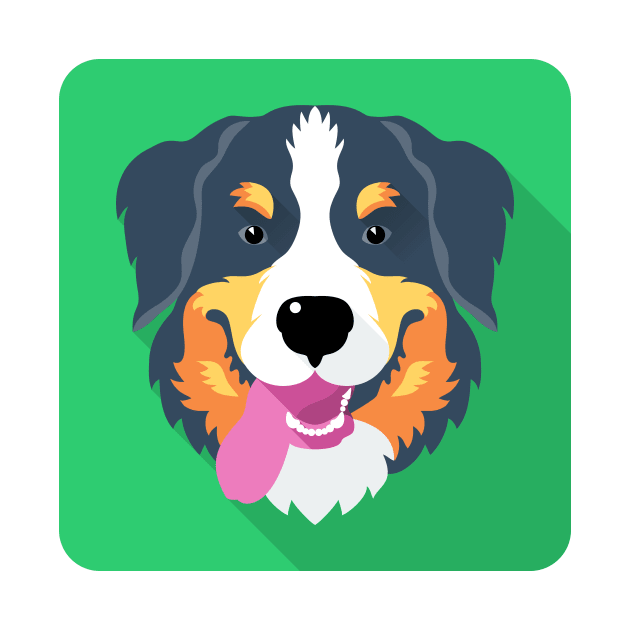 Bernese Mountain Dog icon by kavalenkava