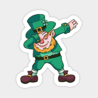 Dabbing Leprechaun Magnet