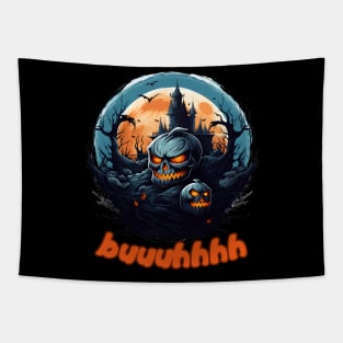 Buuhhhh-Halloween Haunt Tapestry