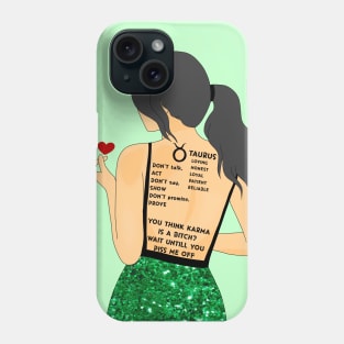 Taurus zodiac Phone Case