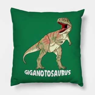 Giganotosaurus Dinosaur Design Pillow