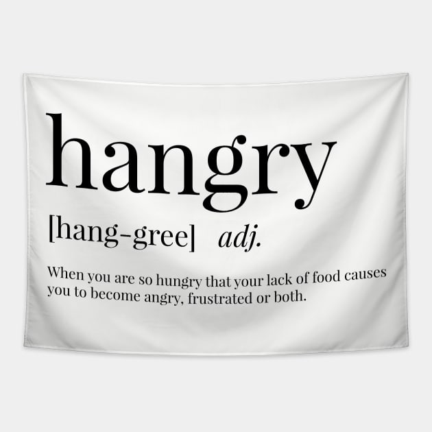 Hangry Definition Tapestry by definingprints