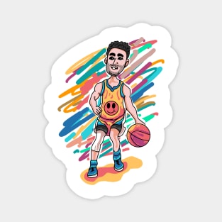 Portrait of Stephen Curry Magnet