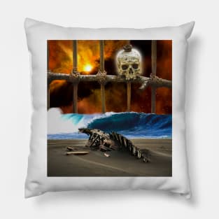 Space Pirate Wreckage Pillow