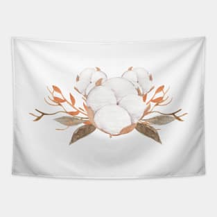 Cotton Bouquet Floral Design Tapestry