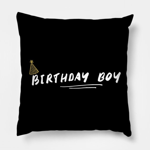 birthday boy gift shirt for him Pillow by Mia