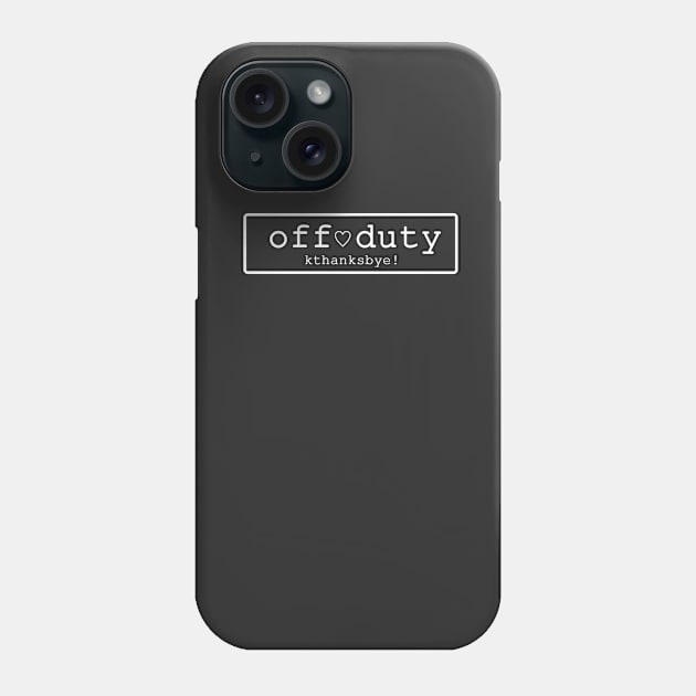 No.2 Off Duty Ed.2 Phone Case by ymx3k00