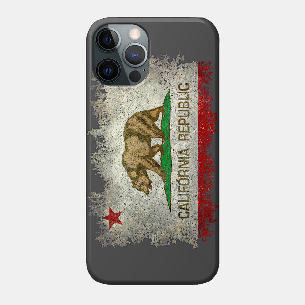 Vintage California Republic Flag - California - Phone Case