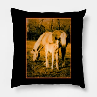 Mare and Foal Pillow