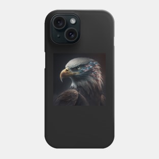 Traditional American Eagle and Flag Phone Case