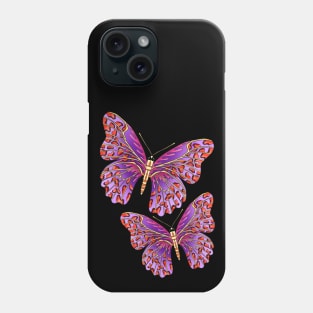 cute butterfly, butterfly clipart, butterfly silhouette Phone Case