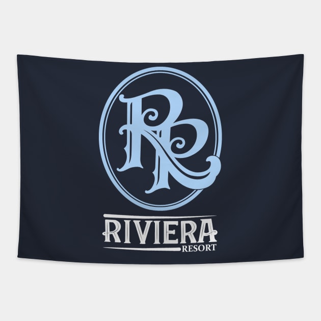 Riviera Resort Logo II Tapestry by Lunamis