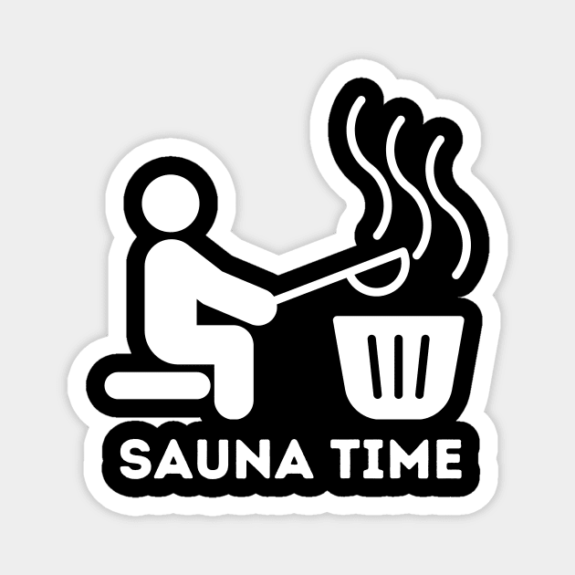 Sauna time Magnet by NordicLifestyle