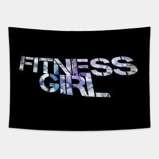 Fitness Girl - Fitness Lifestyle - Motivational Saying Tapestry