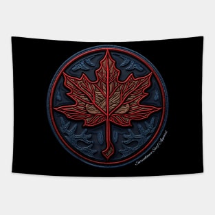 Embroidered Maple Leaf Tapestry