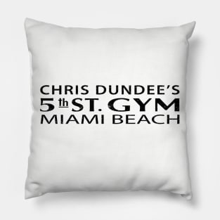 Chris Dundee 5th St. Gym Miami Beach Pillow