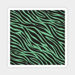 Zebra Print Pattern (GREEN) Magnet