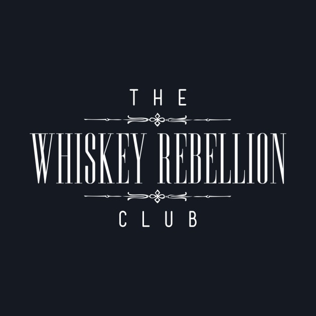 Original White Logo by The Whiskey Rebellion Club