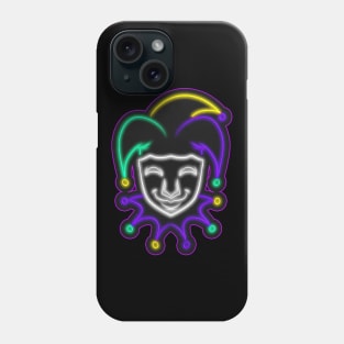 Jester Outline For Mardi Gras Phone Case