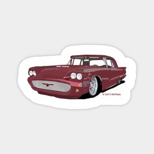 Maroon car Magnet