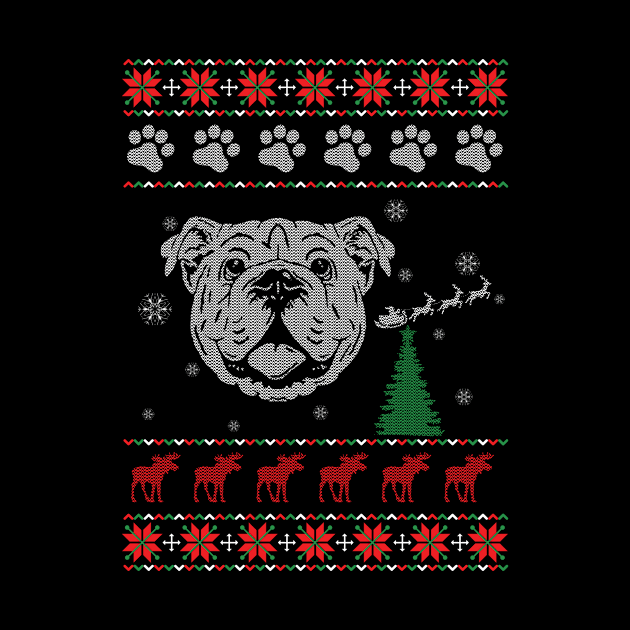 pug Dog Ugly Christmas Sweater by tabaojohnny