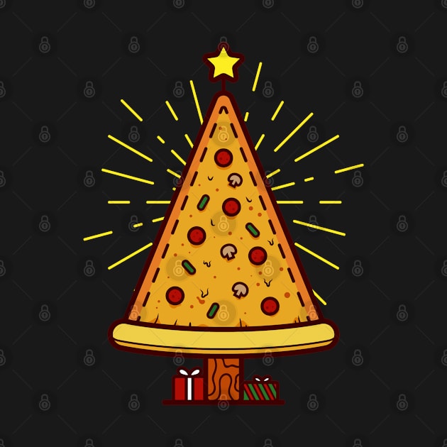 Christmas Tree Pizza by GrayDaiser