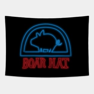 Boar Hat Neon Tapestry