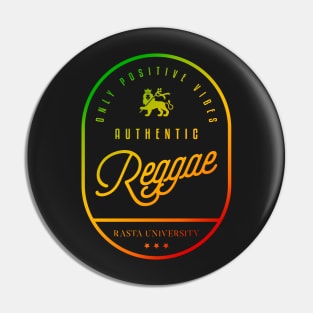Rasta University Authentic Reggae Rasta Colors Pin