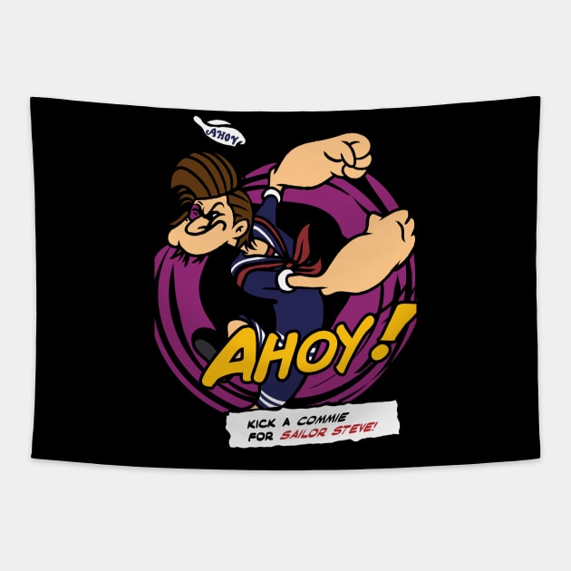 Ahoy! Sailor Steve Tapestry by designedbydeath