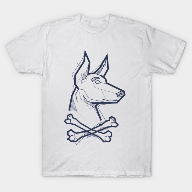 Discover Dog and cross bones - Dog - T-Shirt