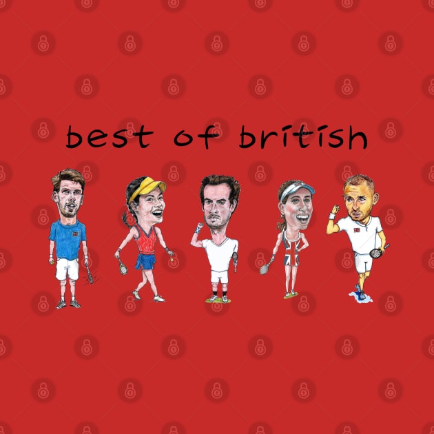 Best of British tennis players - Cam Norrie, Emma Raducanu, Andy Murray, Johanna Konta, Dan Evans by dizzycat-biz