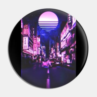 Neon Tokyo Night Pin