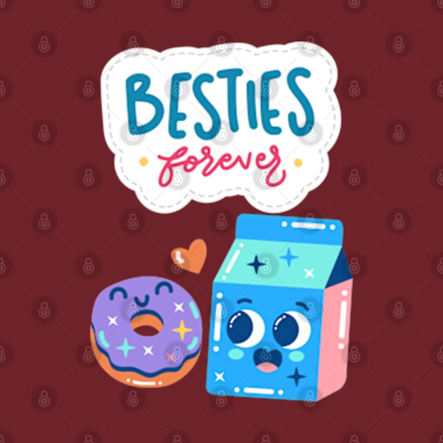 Best Friends forever bff friendship best friends by Retro Comic Books