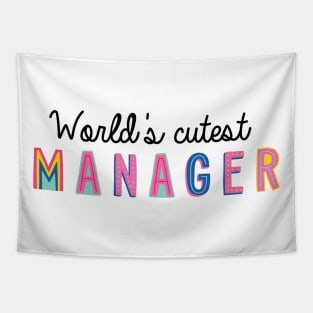 Manager Gifts | World's cutest Manager Tapestry