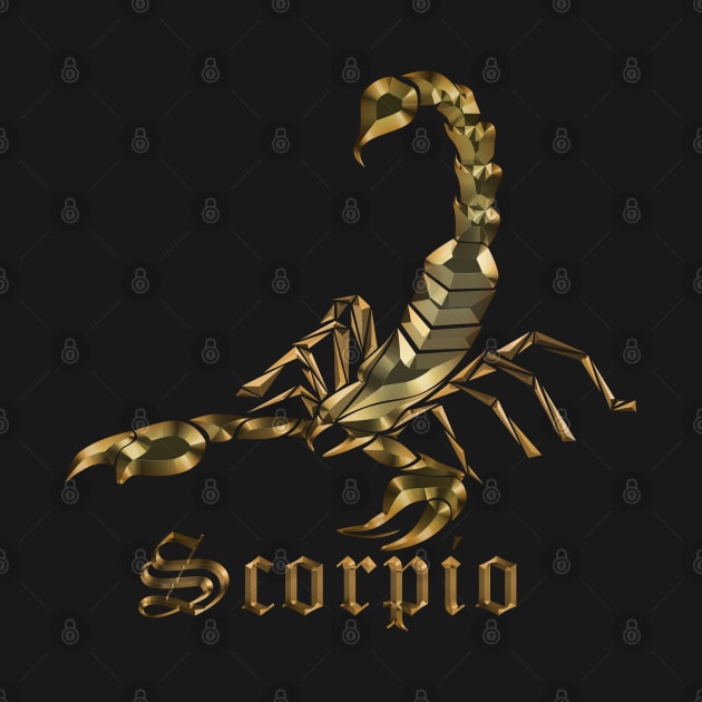 scorpio zodiac gold edition by INDONESIA68