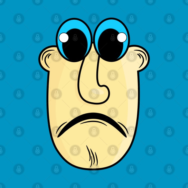 Shocked Funny Face Cartoon Emoji by AllFunnyFaces