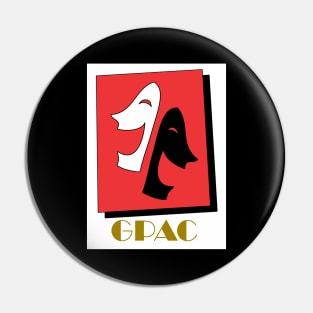 GPAC Logo Gold Text Pin