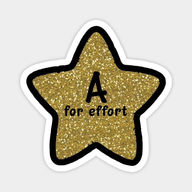 A for Effort Magnet by Bododobird