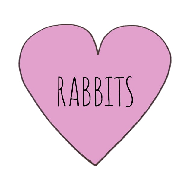 I Love Rabbits by Bundjum