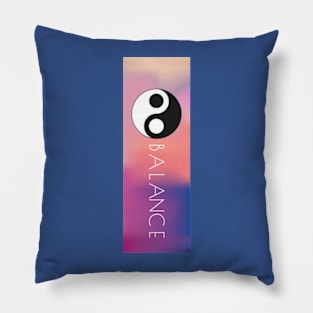 balance yin yang Pillow