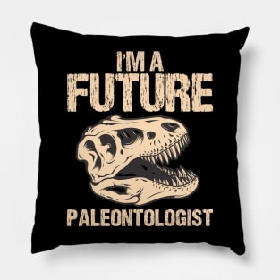 Paleontologist dinosaur Fathers Day Gift Funny Retro Vintage Pillow